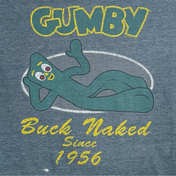 Vintage Gumby Tee “Buck Naked Since 1956” Adult Large - Picture 4 of 5
